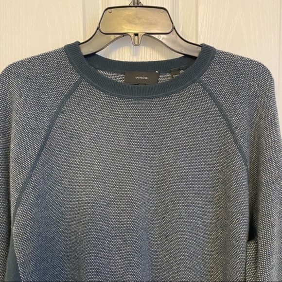 VINCE Bird's Eye Stitch Wool & Cashmere Sweater - Picture 4 of 10